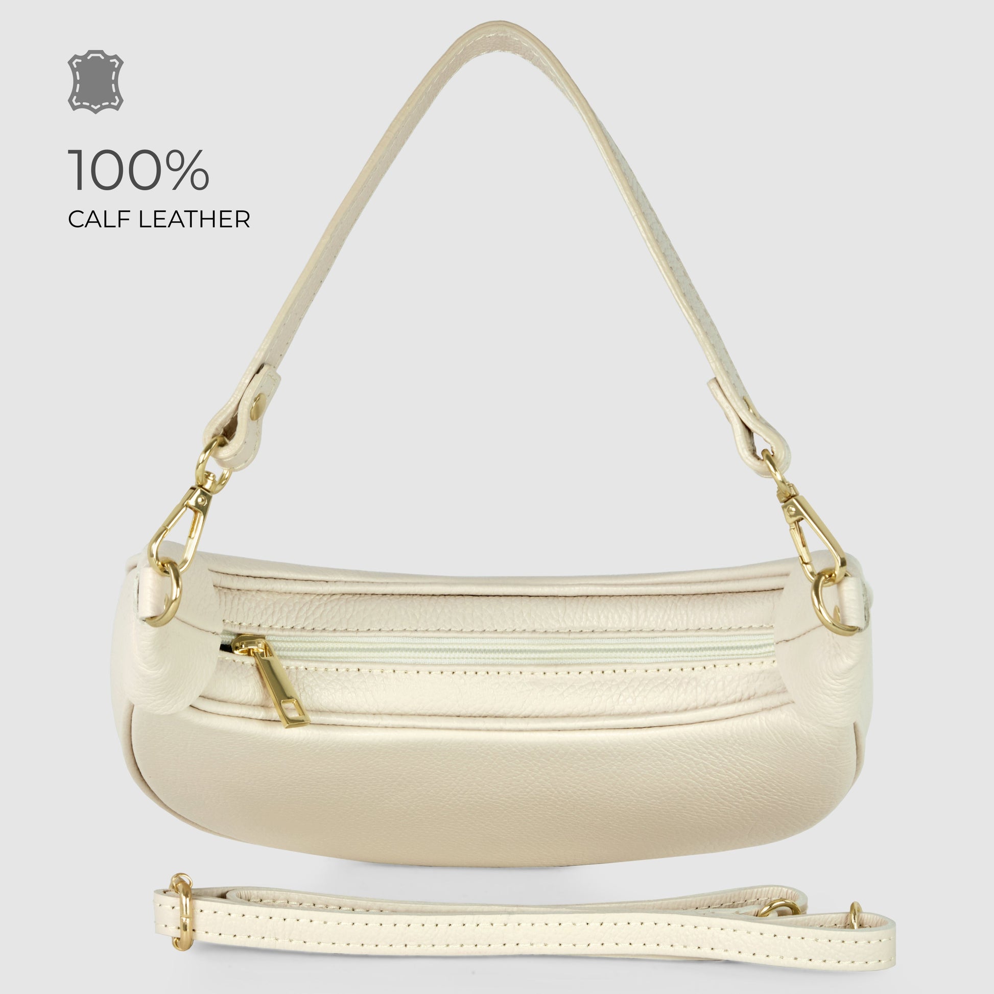 Italian Genuine Calf Leather Shoulder Bag 222024 TAKEASY