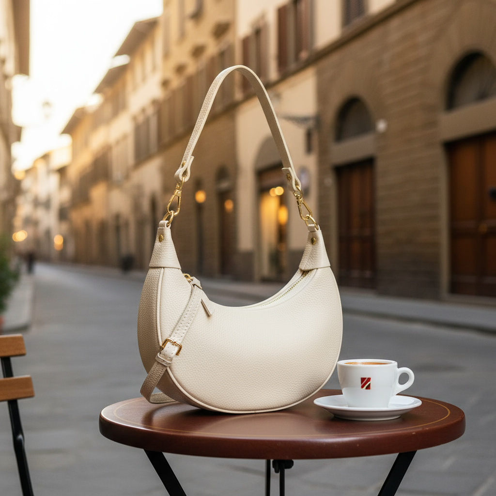 Italian Genuine Calf Leather Shoulder Bag 222024 TAKEASY