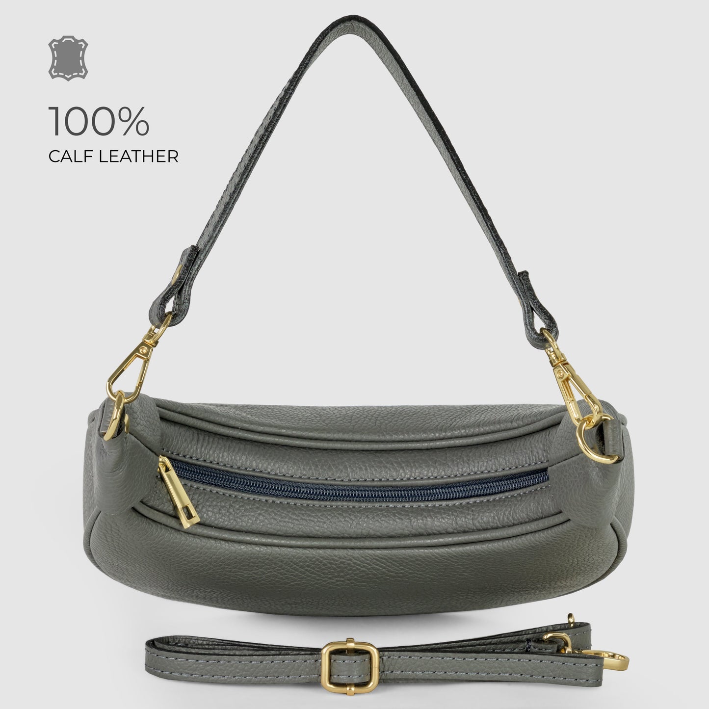 Italian Genuine Calf Leather Shoulder Bag 222024 TAKEASY