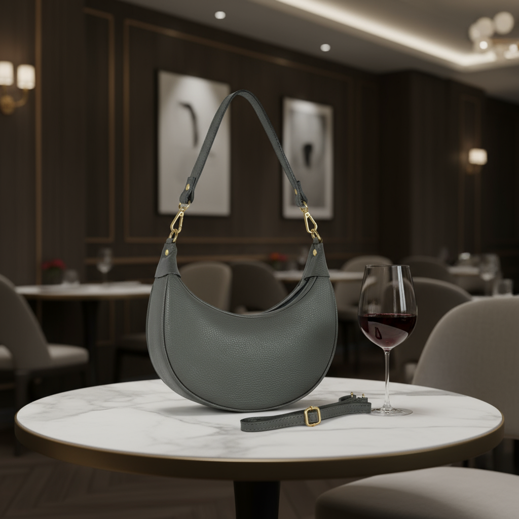 Italian Genuine Calf Leather Shoulder Bag 222024 TAKEASY