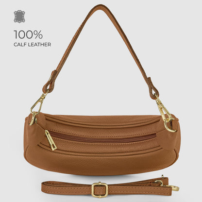Italian Genuine Calf Leather Shoulder Bag 222024 TAKEASY