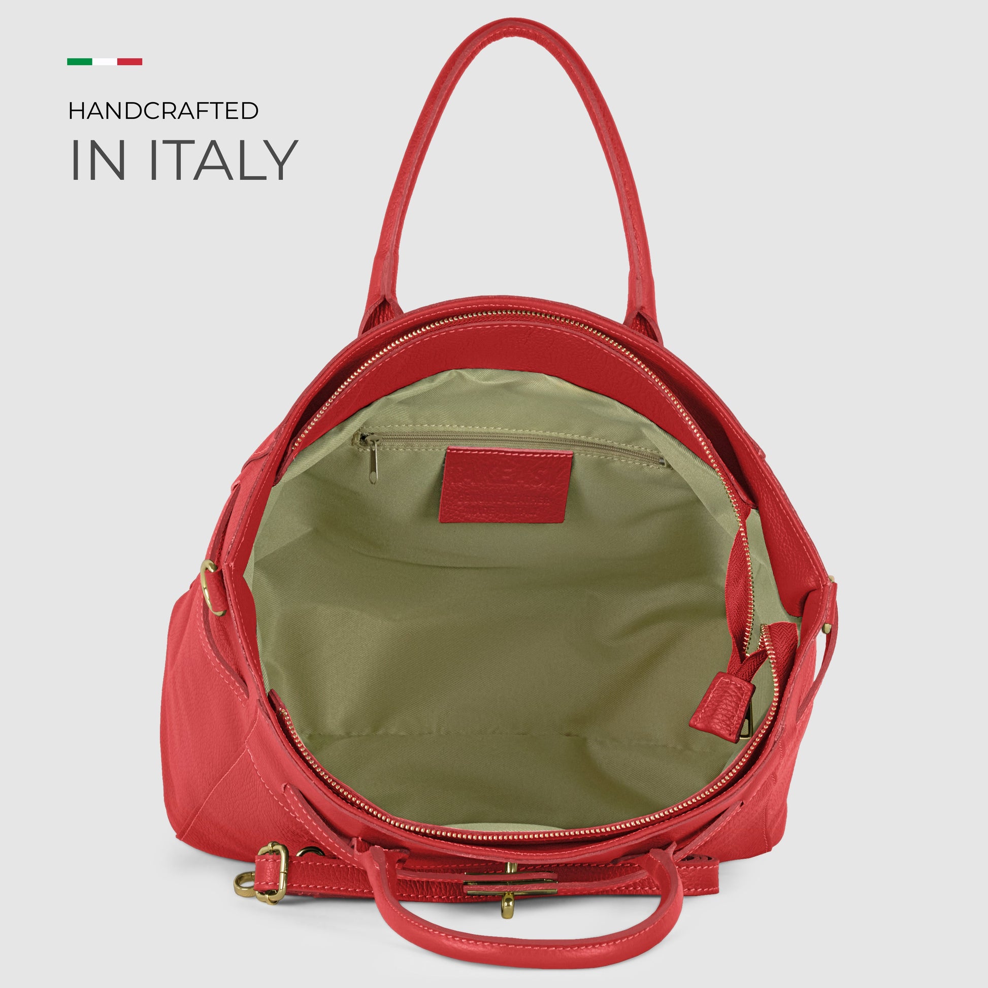Italian Genuine Calf Leather Top-Handle Bag 233233 TAKEASY