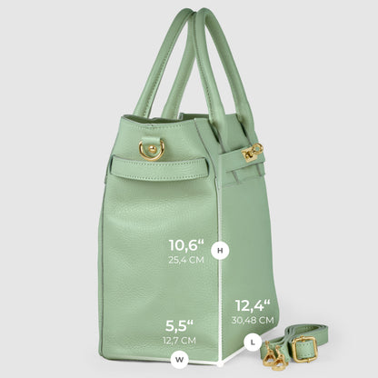 Italian Genuine Calf Leather Top-Handle Bag 233233 TAKEASY