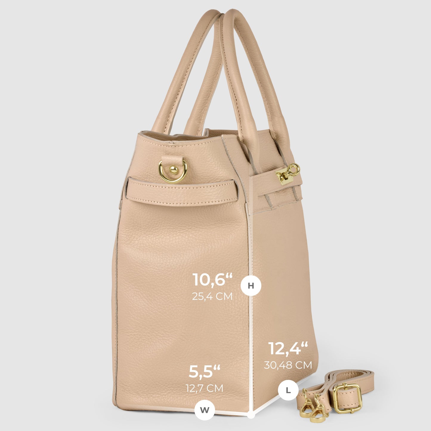 Italian Genuine Calf Leather Top-Handle Bag 233233 TAKEASY