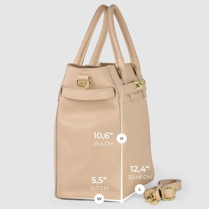 Italian Genuine Calf Leather Top-Handle Bag 233233 TAKEASY