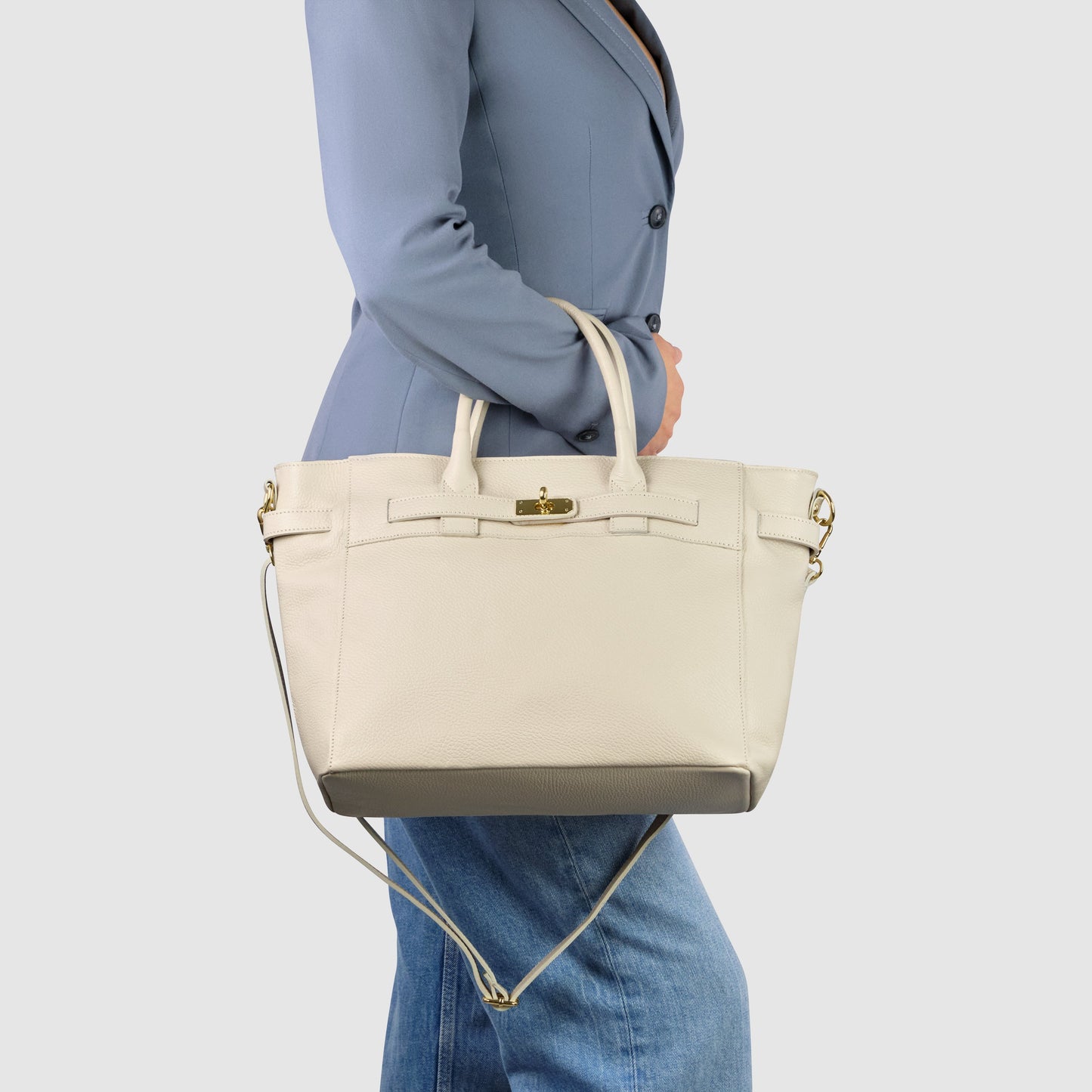 Italian Genuine Calf Leather Top-Handle Bag 233233 TAKEASY