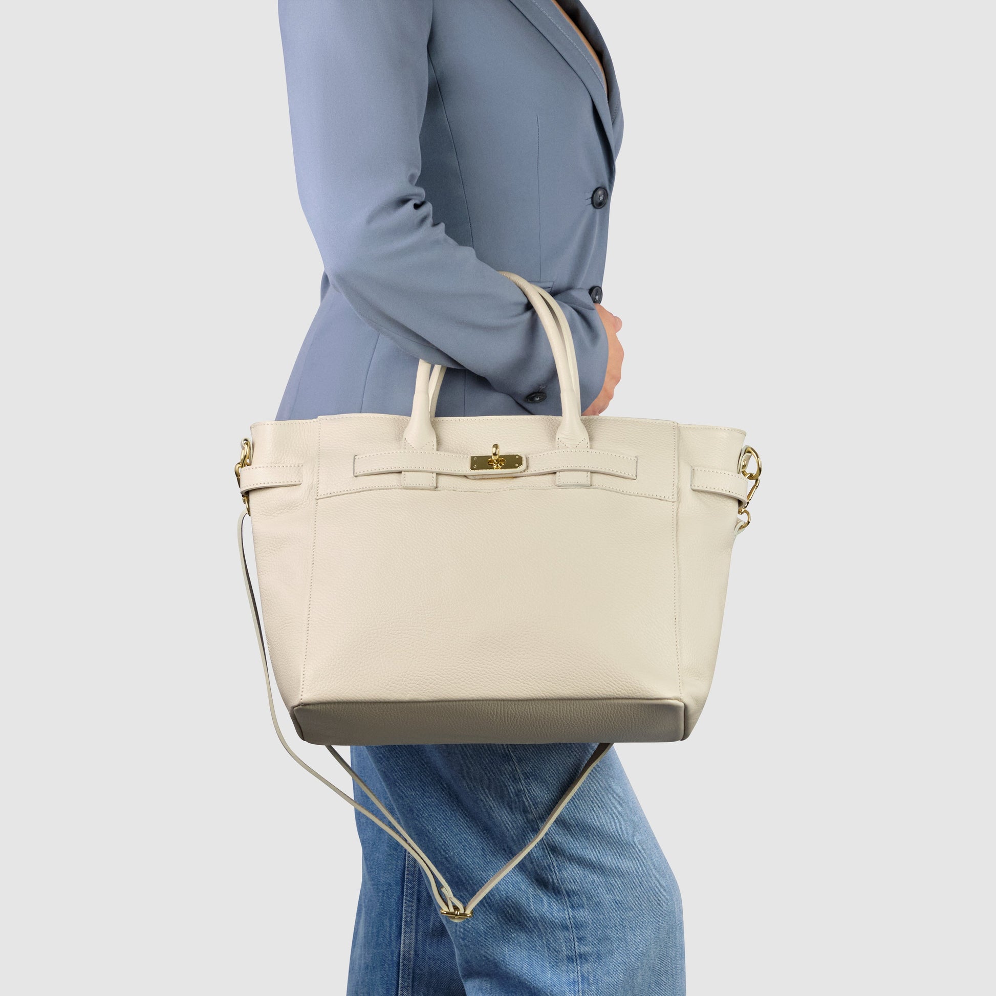 Italian Genuine Calf Leather Top-Handle Bag 233233 TAKEASY