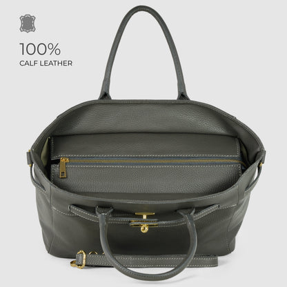 Italian Genuine Calf Leather Top-Handle Bag 233233 TAKEASY