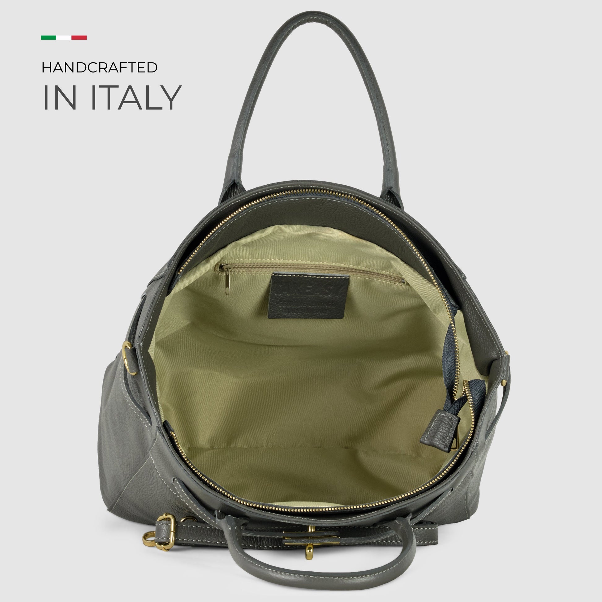 Italian Genuine Calf Leather Top-Handle Bag 233233 TAKEASY