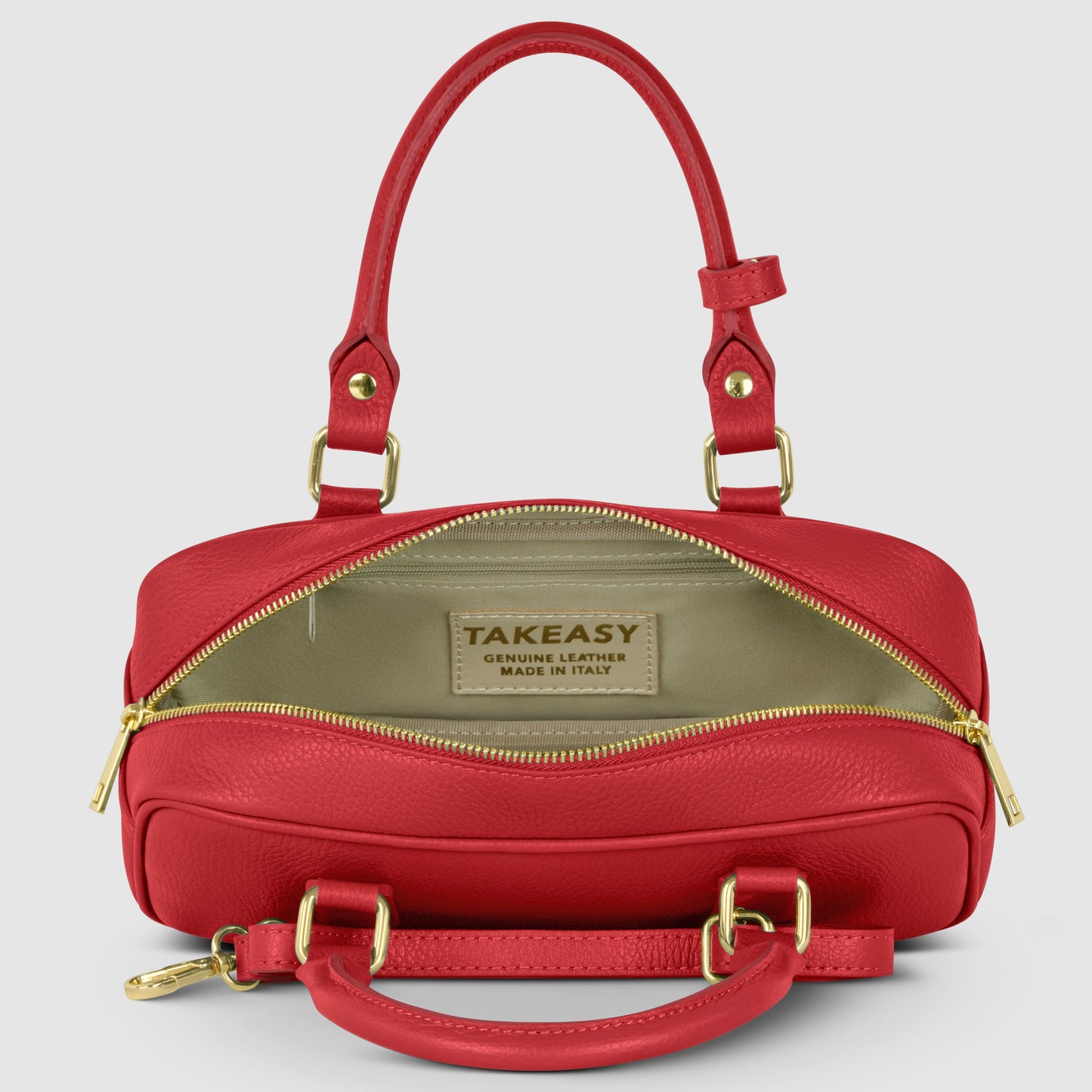 Italian Genuine Calf Leather Top-Handle Bag 252335 TAKEASY