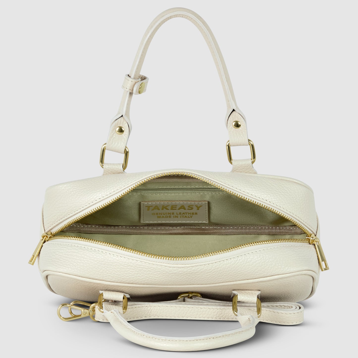 Italian Genuine Calf Leather Top-Handle Bag 252335 TAKEASY