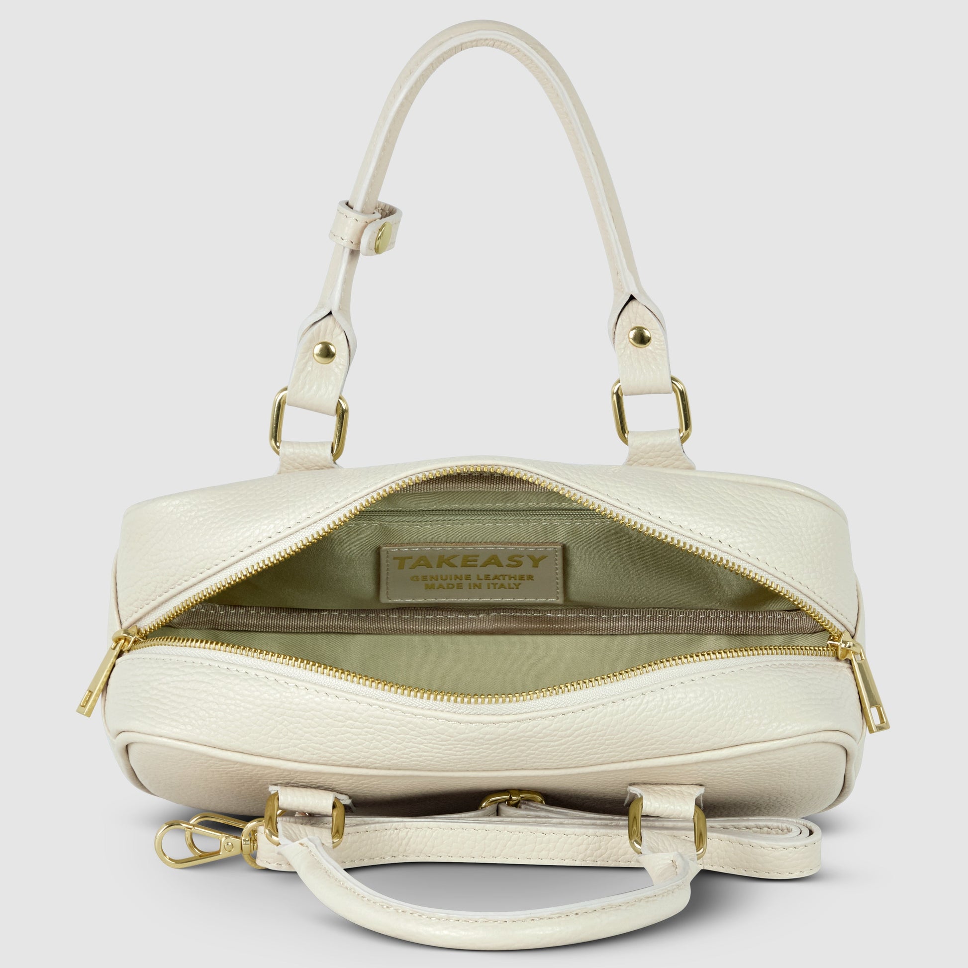 Italian Genuine Calf Leather Top-Handle Bag 252335 TAKEASY