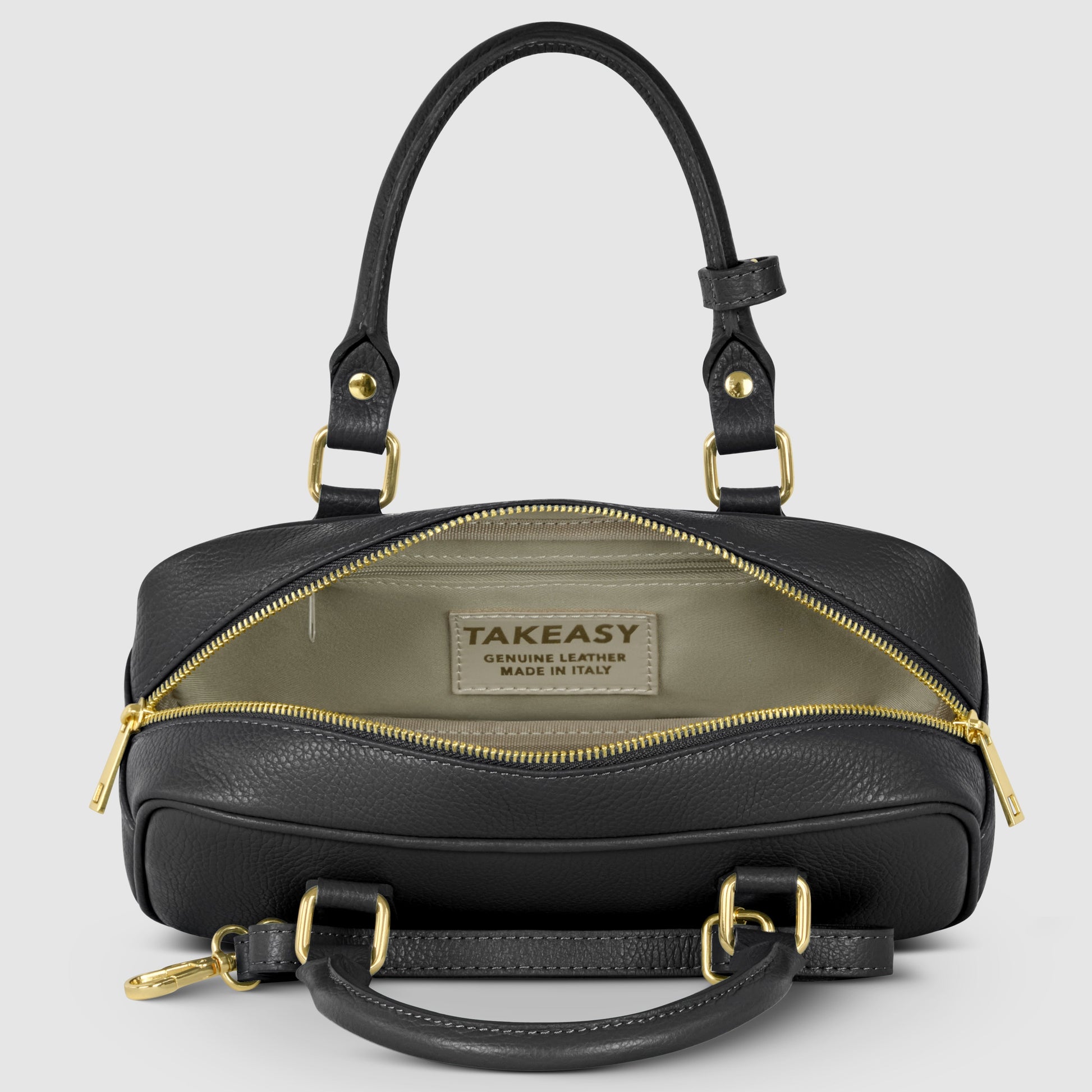 Italian Genuine Calf Leather Top-Handle Bag 252335 TAKEASY