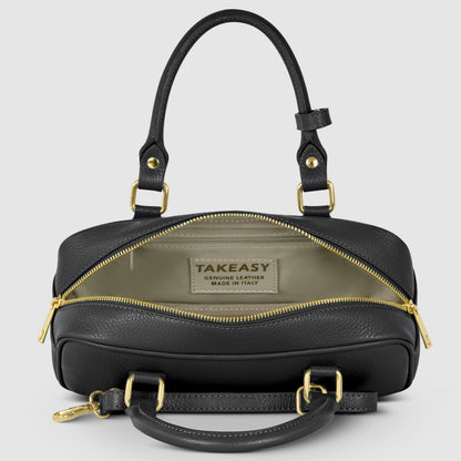 Italian Genuine Calf Leather Top-Handle Bag 252335 TAKEASY