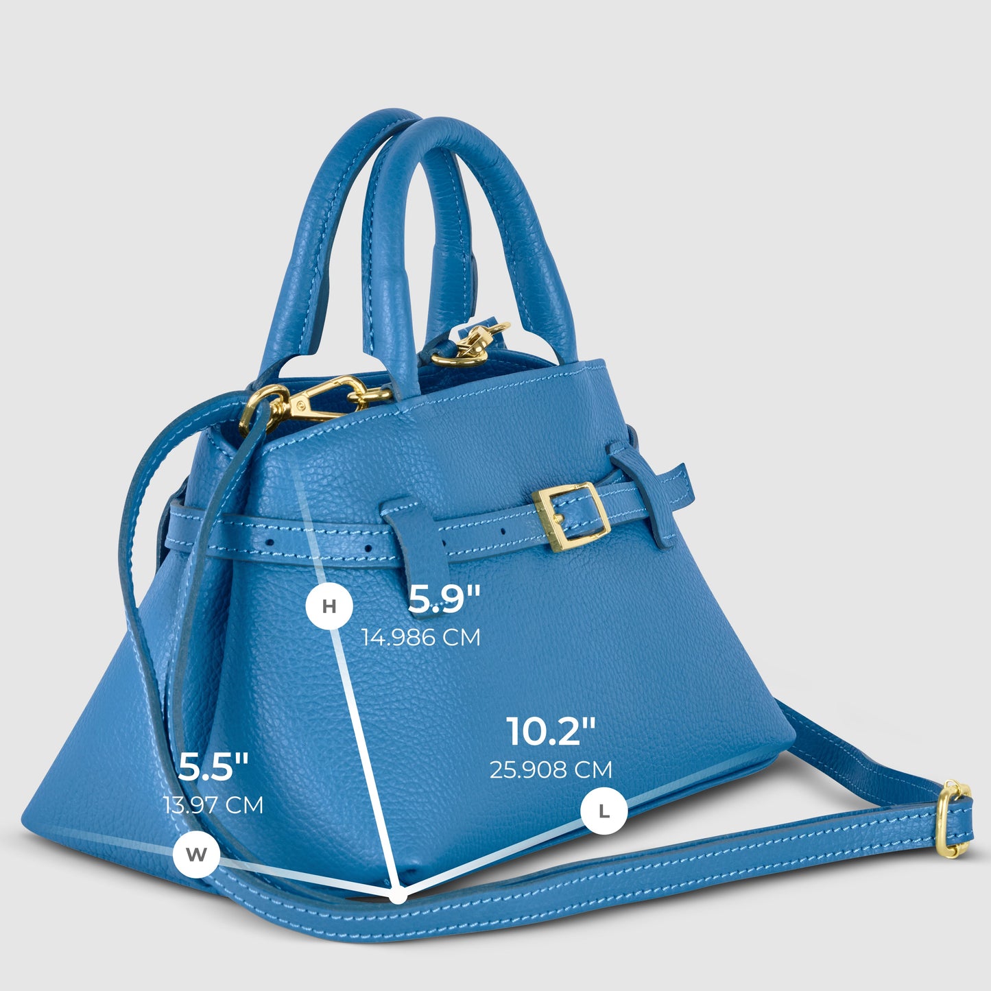 Italian Genuine Calf Leather Top-Handle Bag 252352 TAKEASY