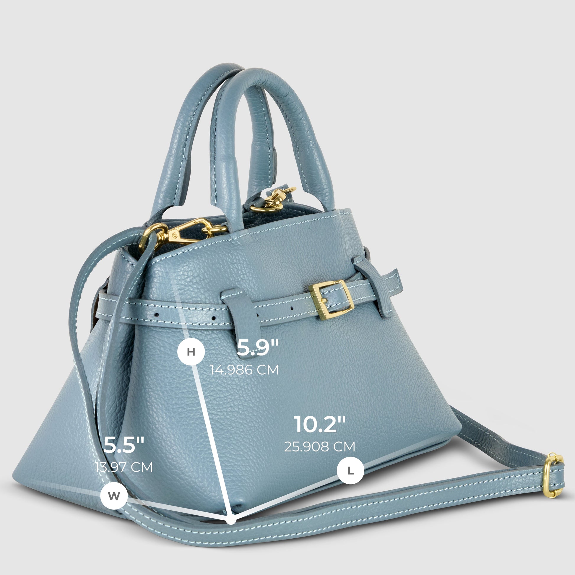 Italian Genuine Calf Leather Top-Handle Bag 252352 TAKEASY