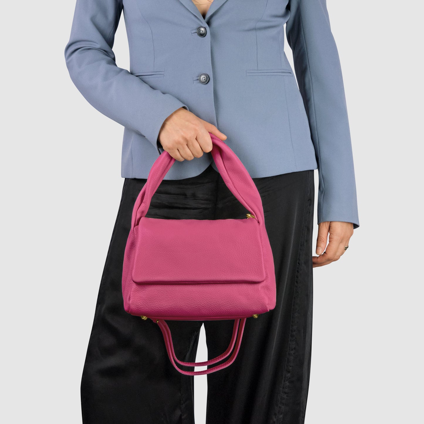 Italian Genuine Calf Leather Top-Handle Bag 262495 TAKEASY
