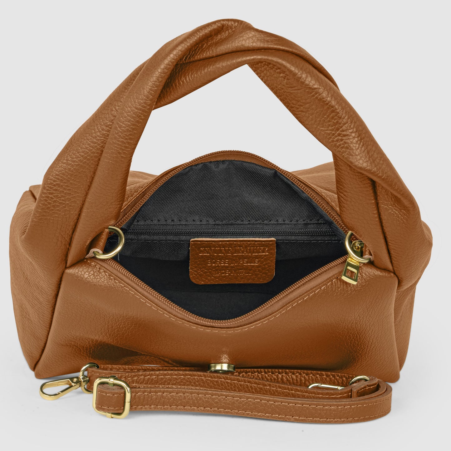 Italian Genuine Calf Leather Top-Handle Bag 262495 TAKEASY