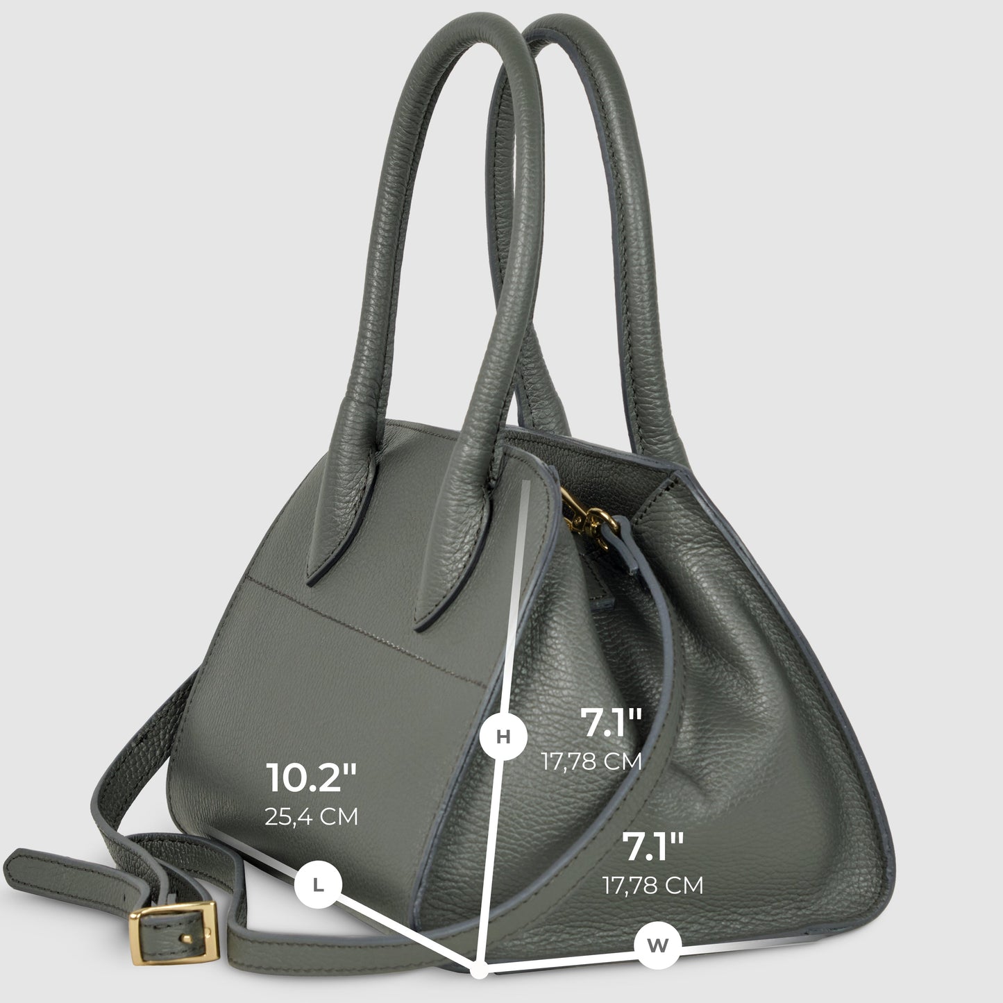 Italian Genuine Calf Leather Top-Handle Bag 302811 TAKEASY