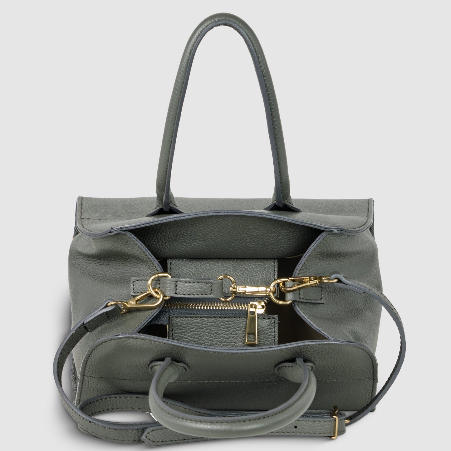 Italian Genuine Calf Leather Top-Handle Bag 302811 TAKEASY