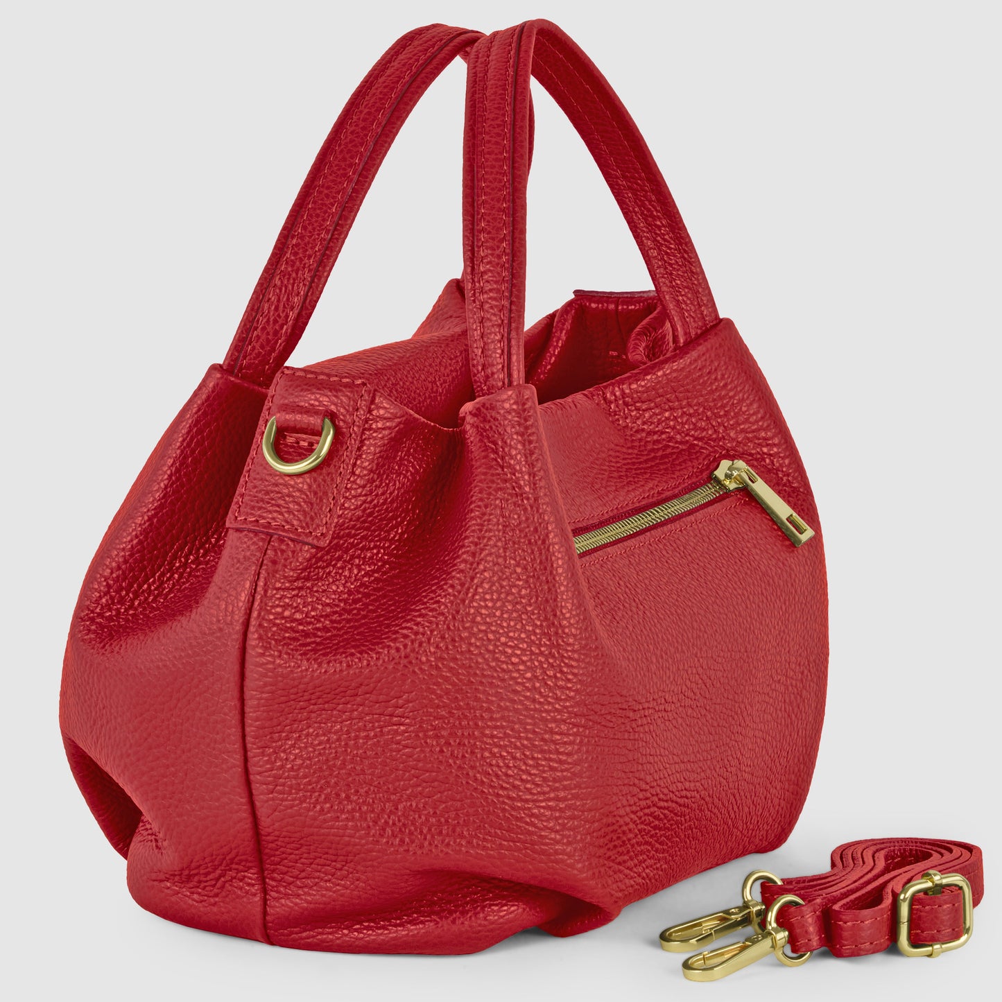 Italian Genuine Calf Leather Top-Handle Bag 322055 TAKEASY