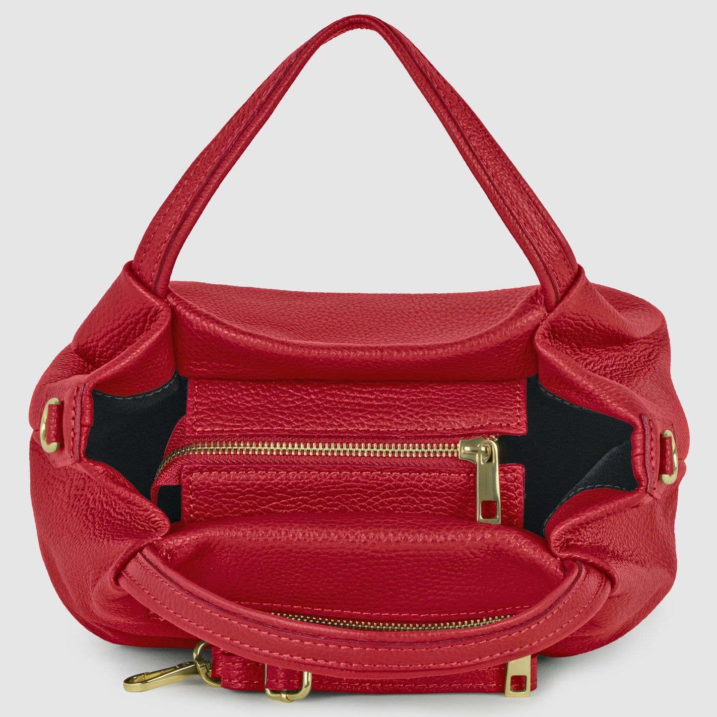 Italian Genuine Calf Leather Top-Handle Bag 322055 TAKEASY