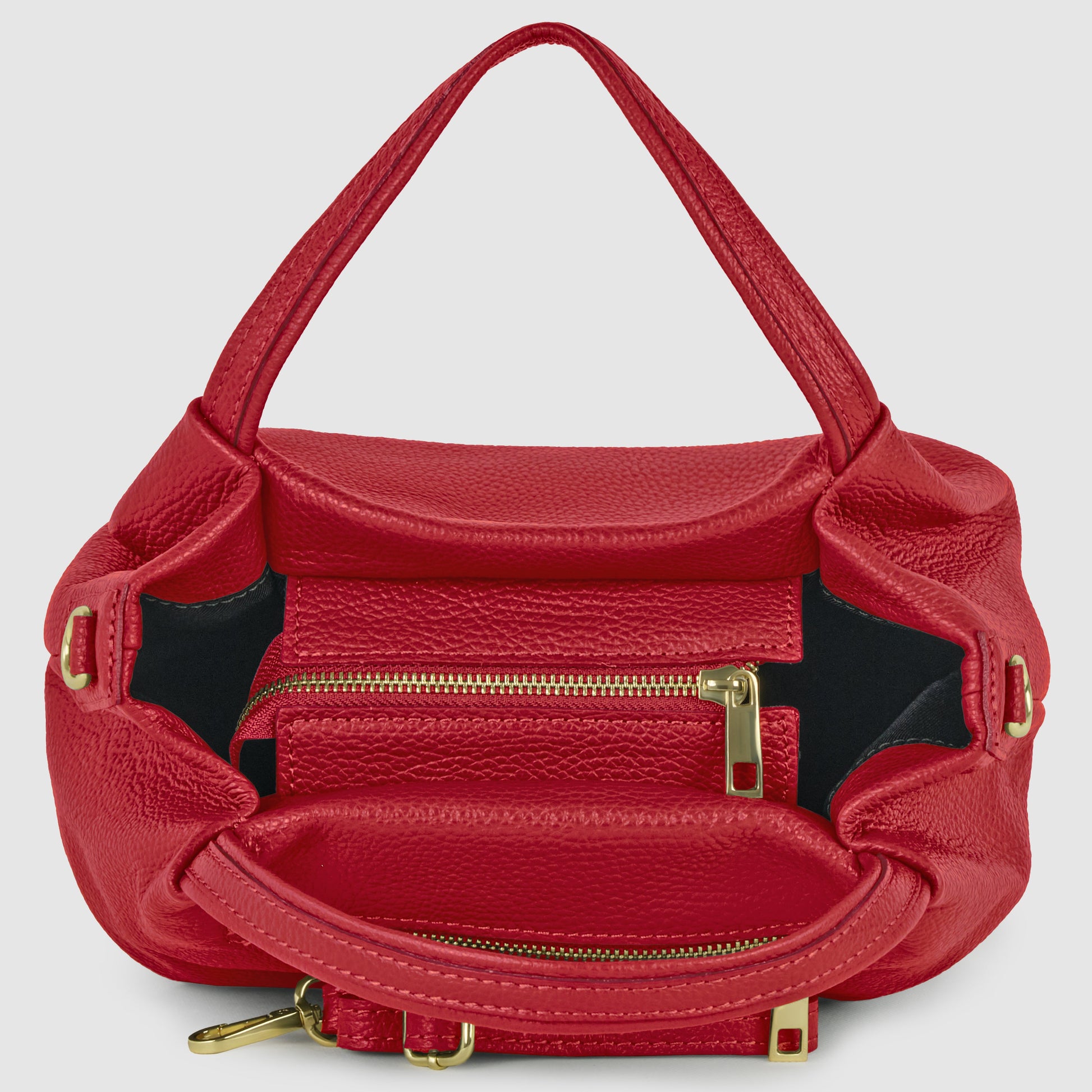 Italian Genuine Calf Leather Top-Handle Bag 322055 TAKEASY