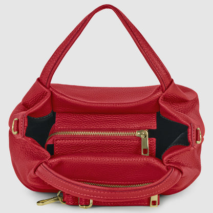Italian Genuine Calf Leather Top-Handle Bag 322055 TAKEASY