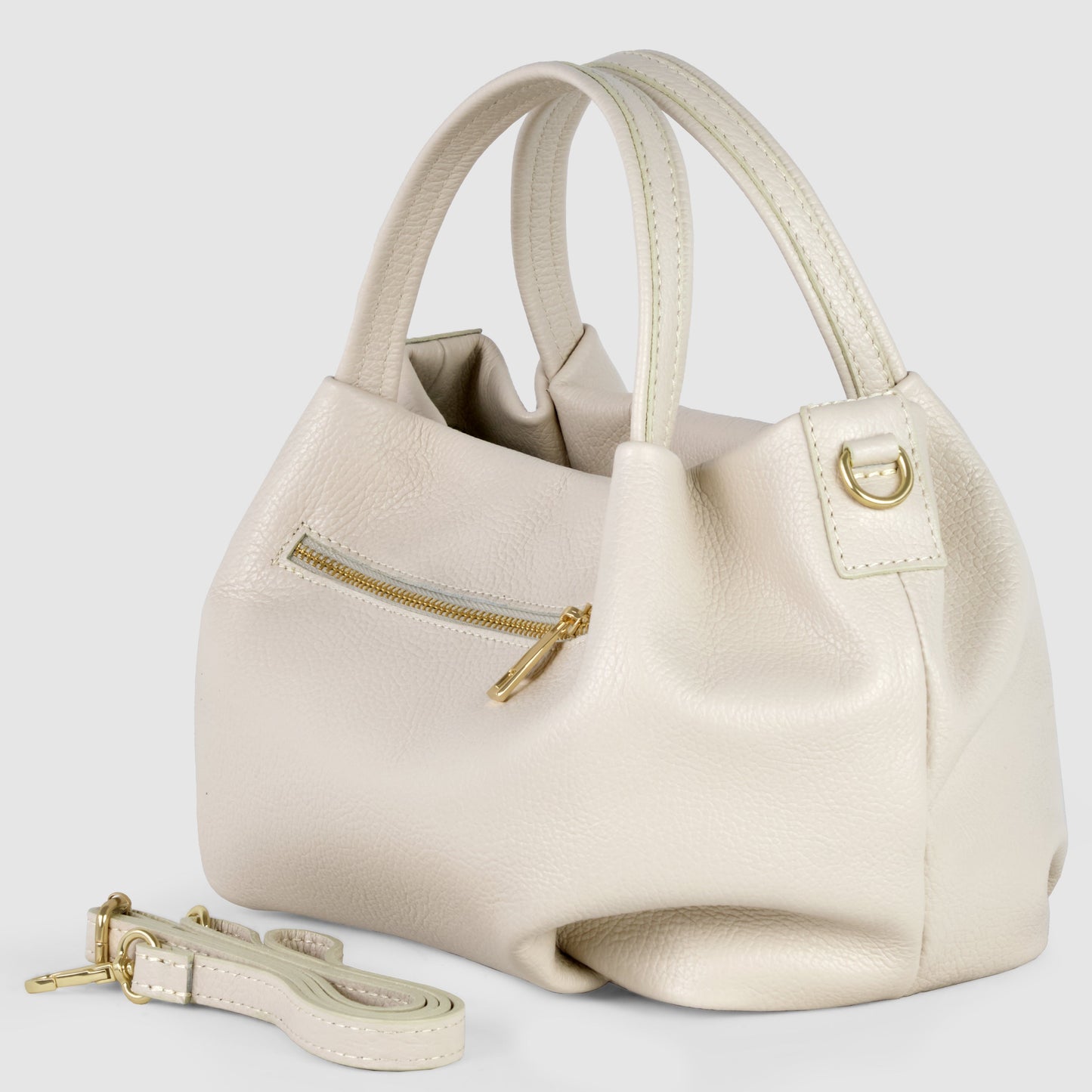Italian Genuine Calf Leather Top-Handle Bag 322055 TAKEASY