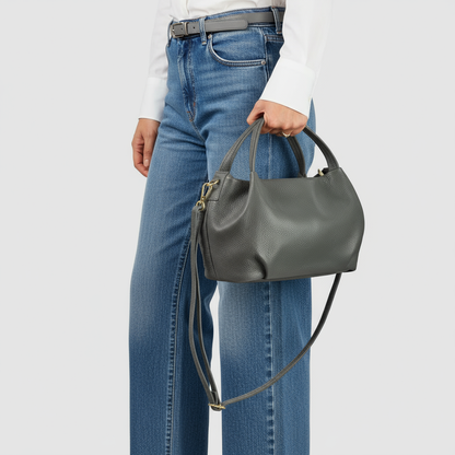 Italian Genuine Calf Leather Top-Handle Bag 322055 TAKEASY