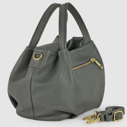 Italian Genuine Calf Leather Top-Handle Bag 322055 TAKEASY