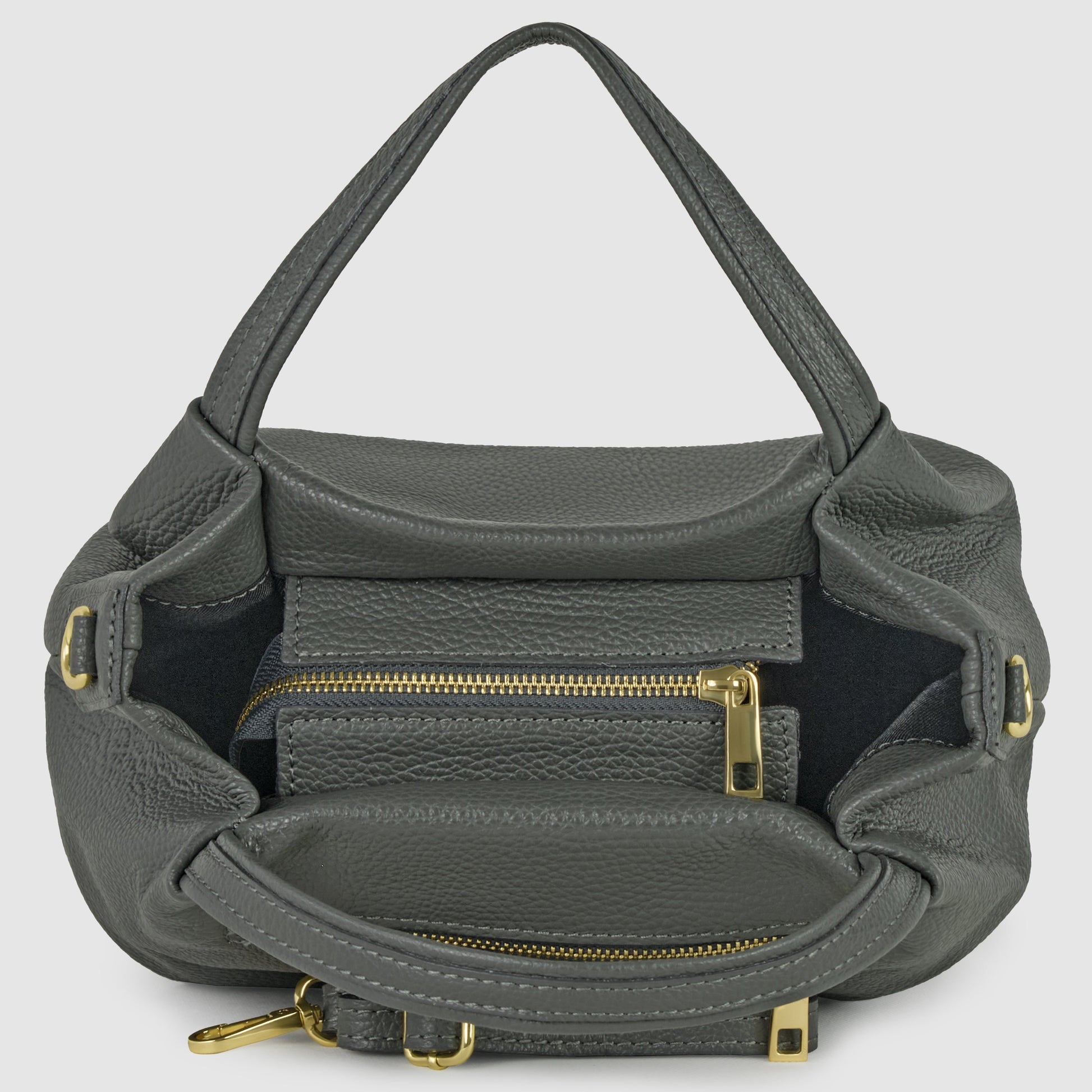 Italian Genuine Calf Leather Top-Handle Bag 322055 TAKEASY
