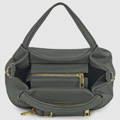 Italian Genuine Calf Leather Top-Handle Bag 322055 TAKEASY