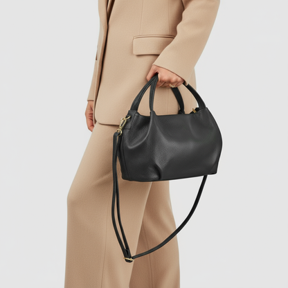 Italian Genuine Calf Leather Top-Handle Bag 322055 TAKEASY