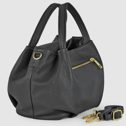 Italian Genuine Calf Leather Top-Handle Bag 322055 TAKEASY