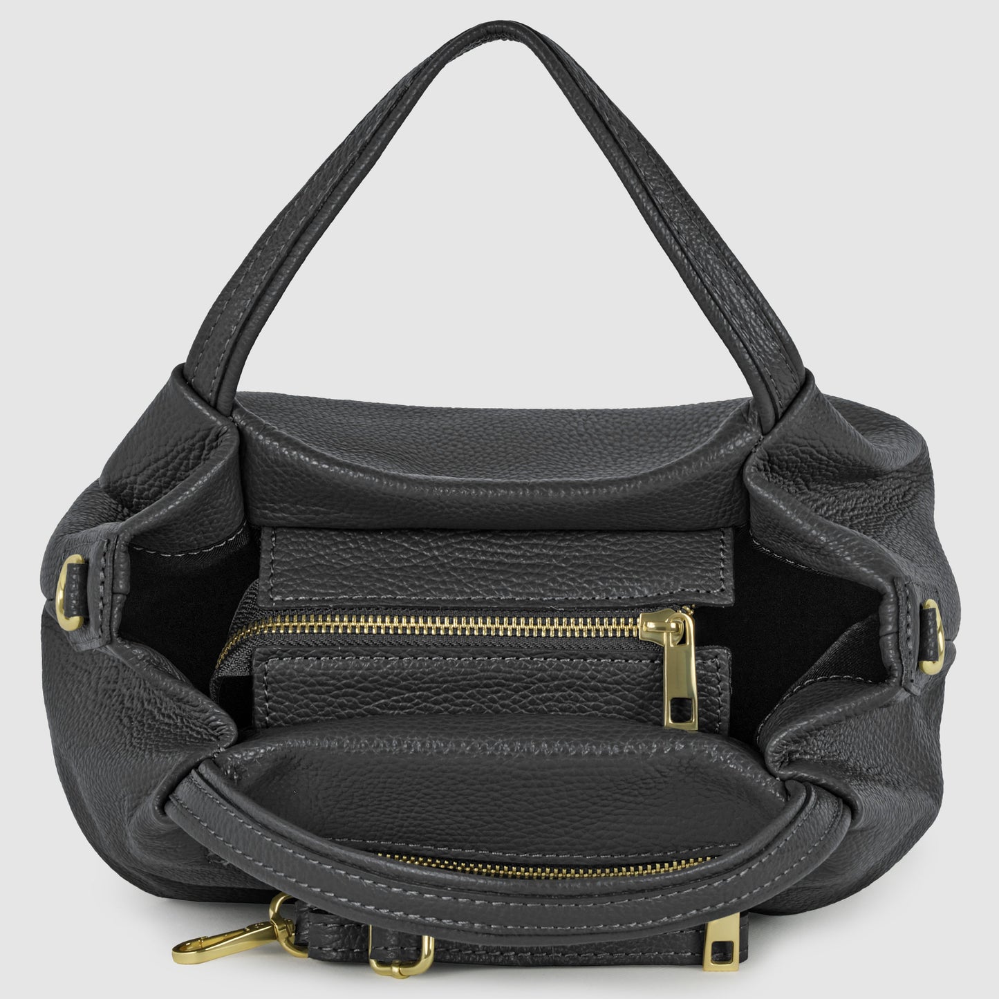 Italian Genuine Calf Leather Top-Handle Bag 322055 TAKEASY