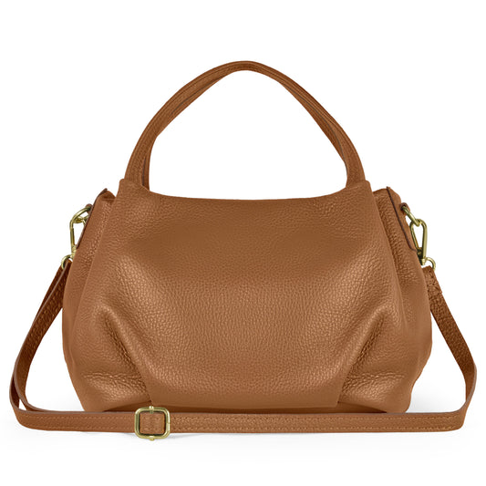 Italian Genuine Calf Leather Top-Handle Bag 322055 TAKEASY