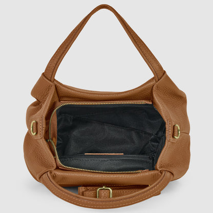 Italian Genuine Calf Leather Top-Handle Bag 322055 TAKEASY