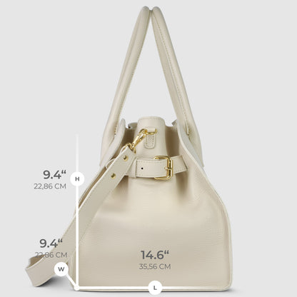 Italian Genuine Calf Leather Top-Handle Bag 413912 TAKEASY
