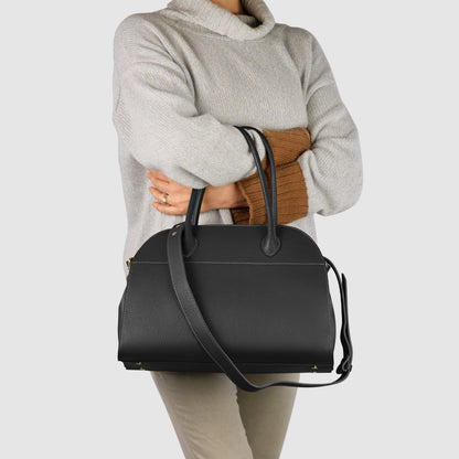 Italian Genuine Calf Leather Top-Handle Bag 413912 TAKEASY