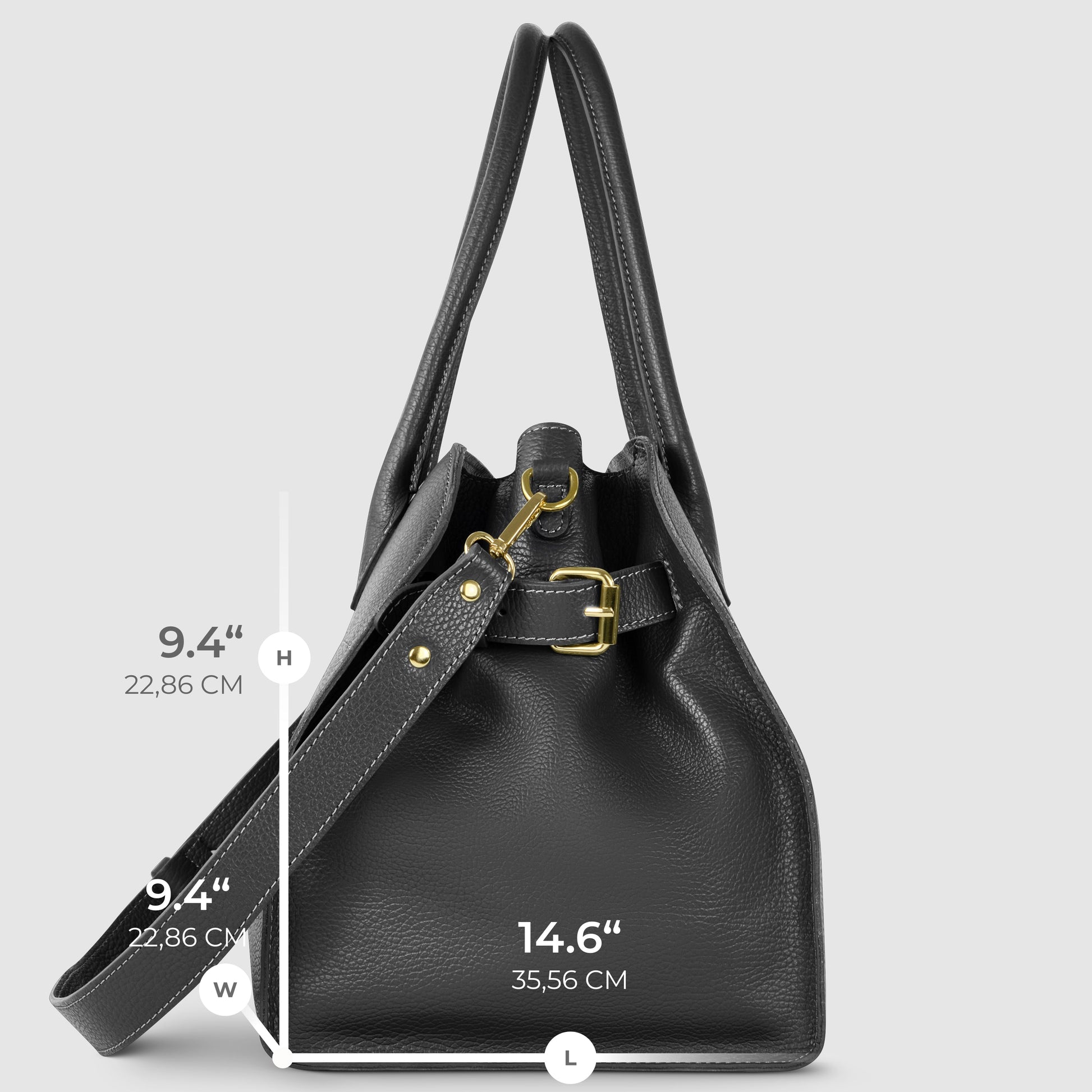 Italian Genuine Calf Leather Top-Handle Bag 413912 TAKEASY