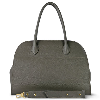 Italian Genuine Calf Leather Top-Handle Bag 413912 TAKEASY