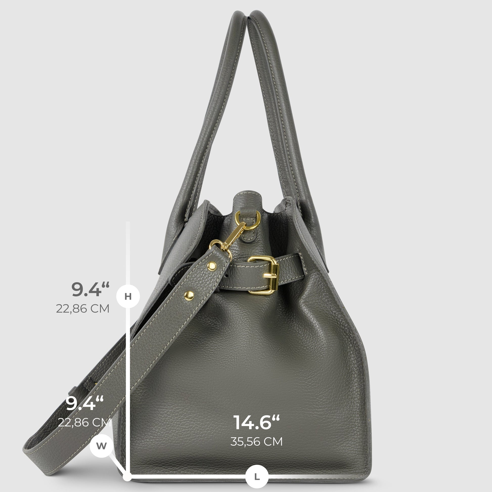 Italian Genuine Calf Leather Top-Handle Bag 413912 TAKEASY