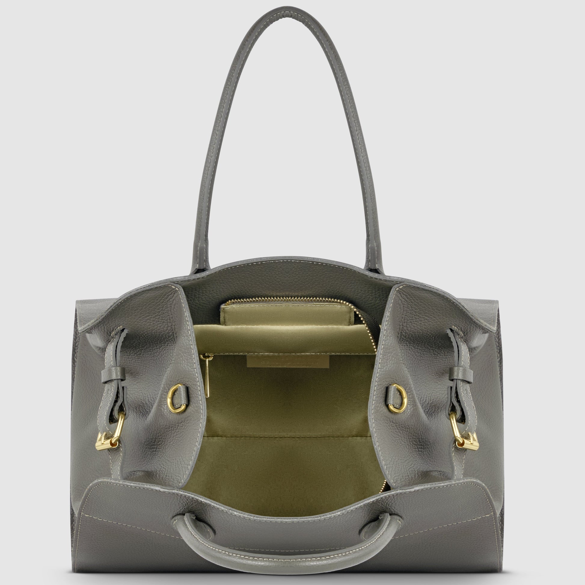 Italian Genuine Calf Leather Top-Handle Bag 413912 TAKEASY