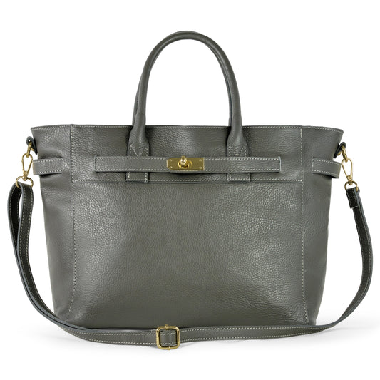 Italian Genuine Calf Leather Top-Handle Bag 233233 TAKEASY