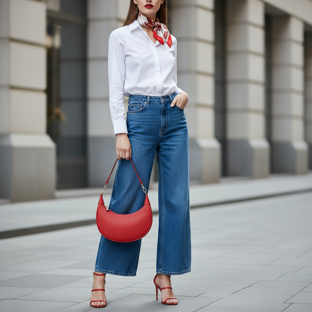 Italian Genuine Calf Leather Shoulder Bag 222024 TAKEASY