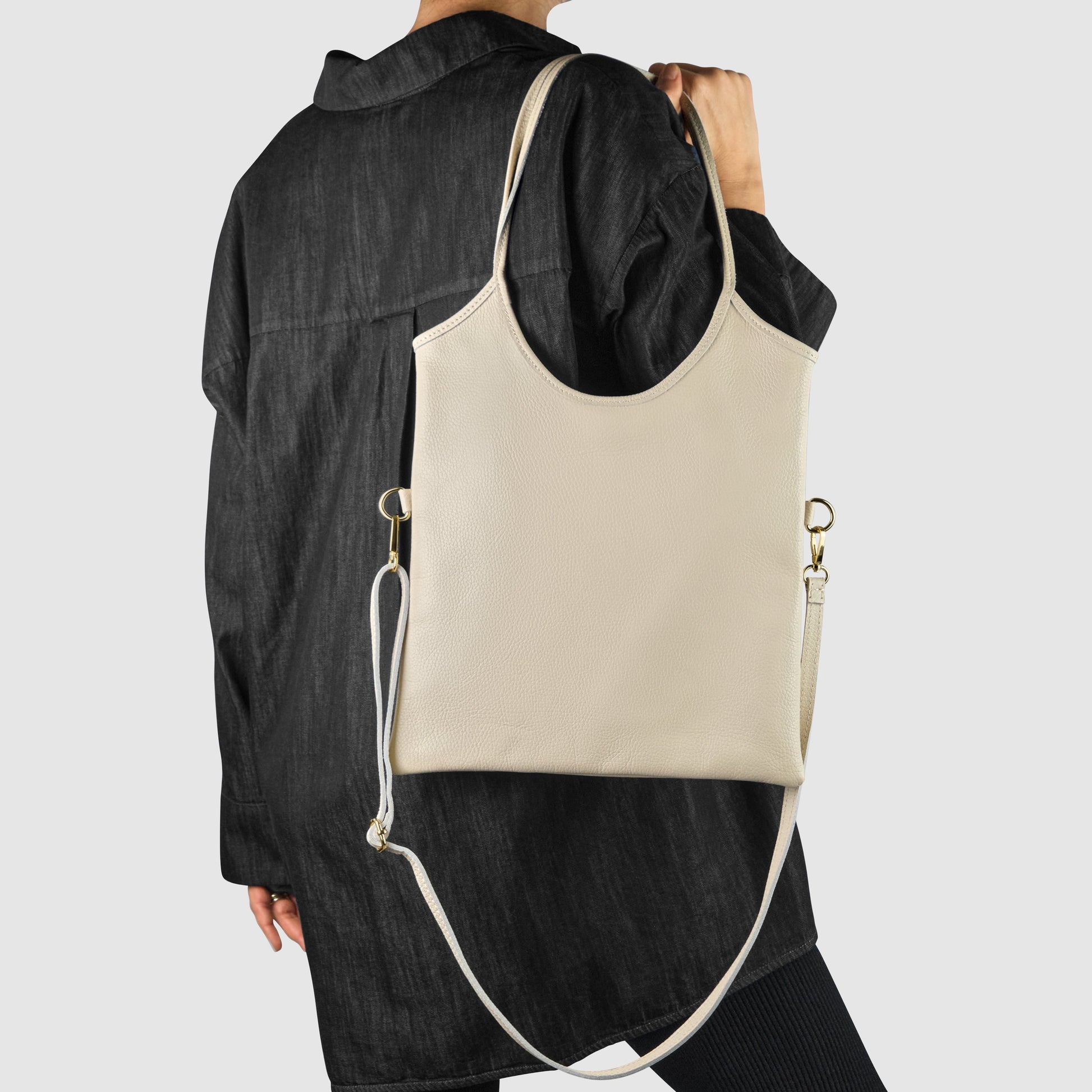 Italian Genuine Calf Leather Tote Bag 191722 TAKEASY