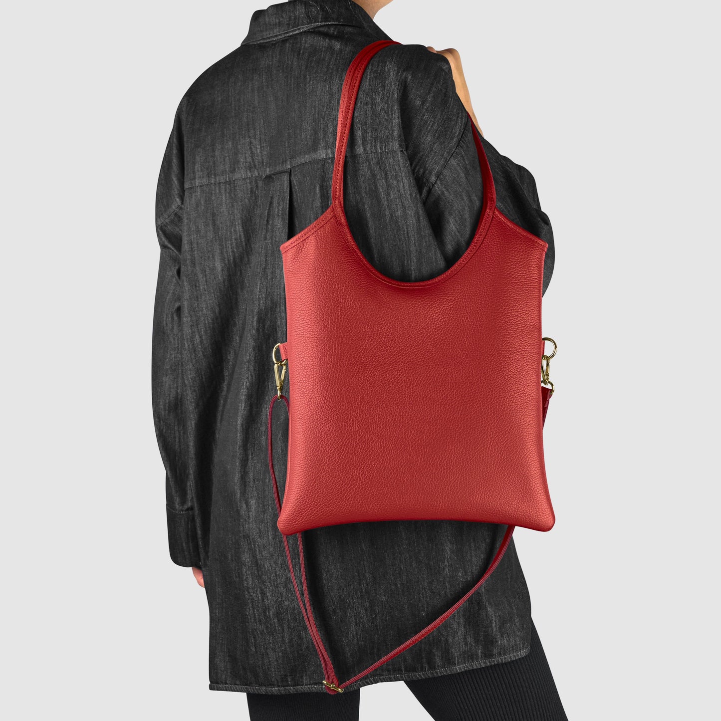 Italian Genuine Calf Leather Tote Bag 191722 TAKEASY