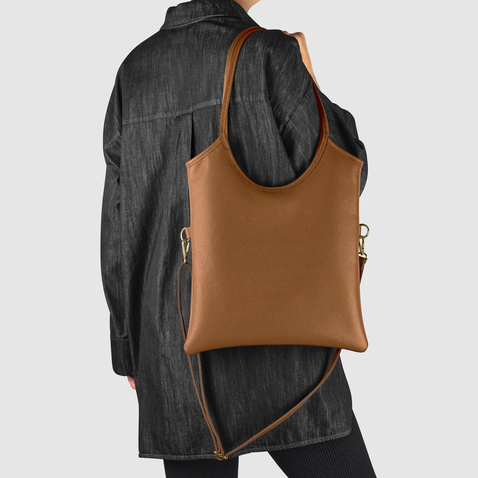 Italian Genuine Calf Leather Tote Bag 191722 TAKEASY