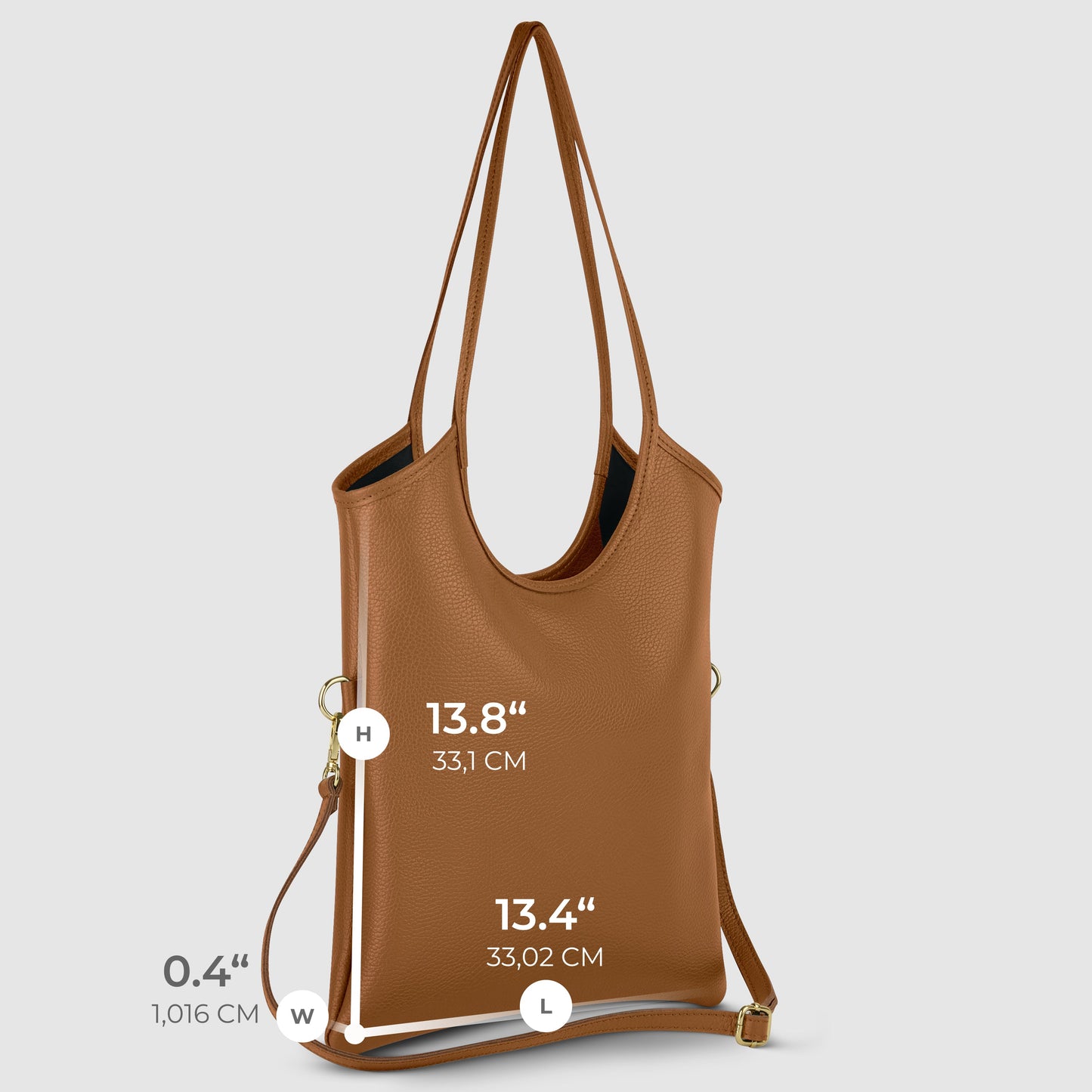 Italian Genuine Calf Leather Tote Bag 191722 TAKEASY